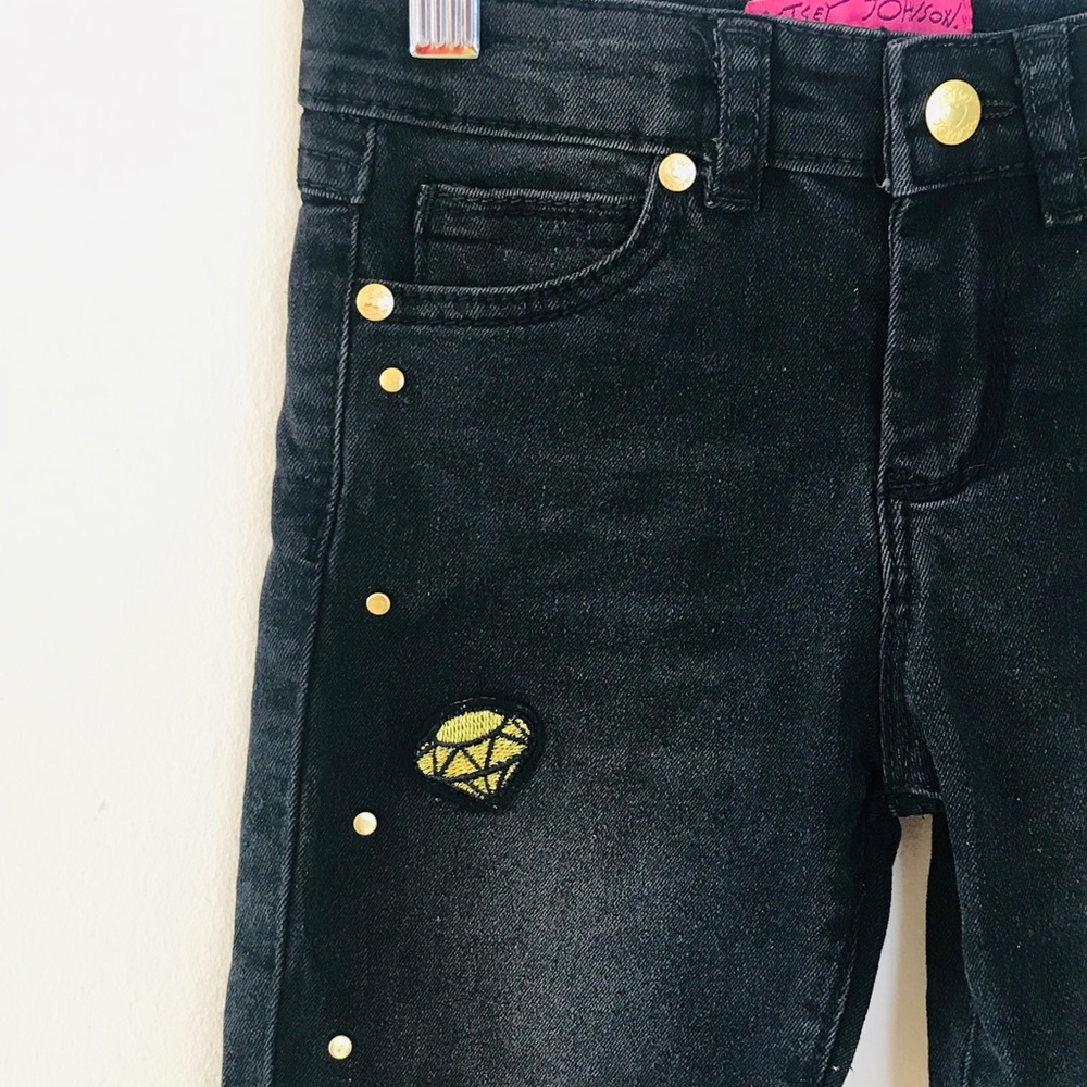 Betsey Johnson Lightning Jeans Girls Size 6